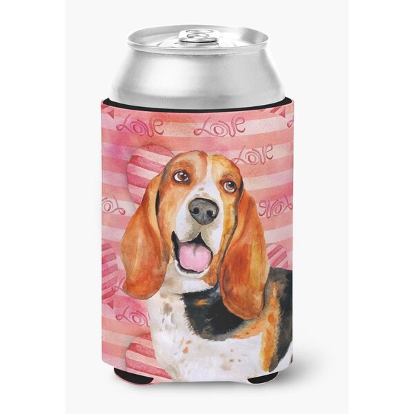 Carolines Treasures Basset Hound Love Can or Bottle Hugger - BB9791CC