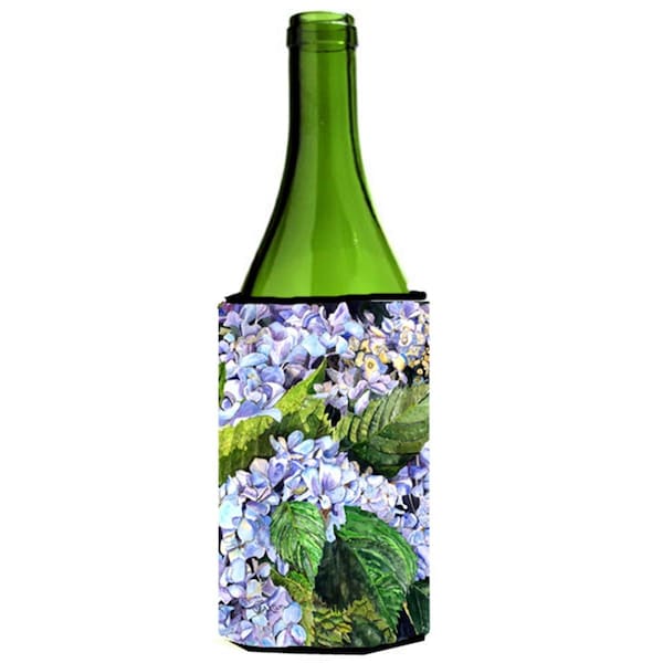 Carolines Treasures Hydrangea Wine bottle sleeve Hugger - 24 oz. - 8730LITERK