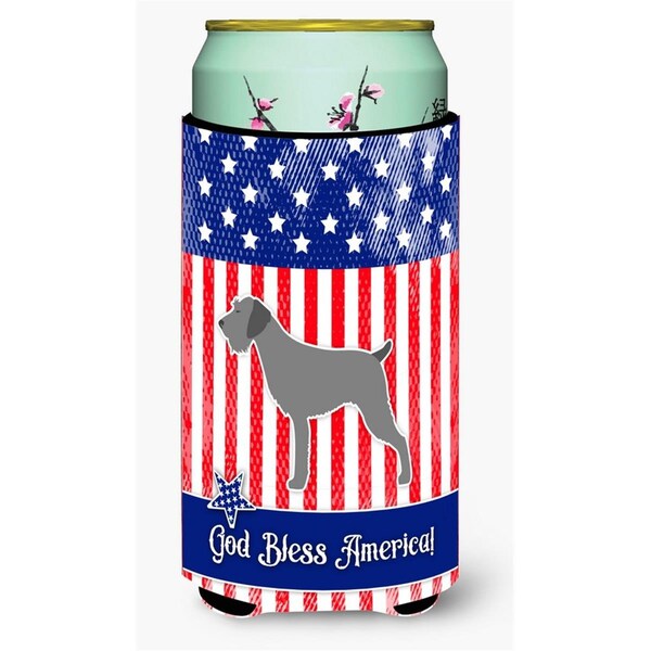 Carolines Treasures USA Patriotic German Wirehaired Pointer Tall Boy Beverage Insulator Hugger - BB3311TBC