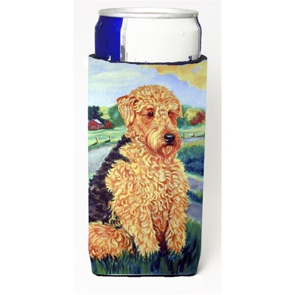 Carolines Treasures Airedale Terrier Michelob Ultra bottle sleeves For Slim Cans - 12 oz. - 7096MUK