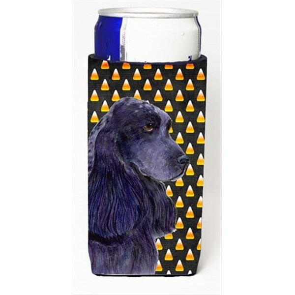 Carolines Treasures Cocker Spaniel Candy Corn Halloween Portrait Michelob Ultra bottle sleeves For Slim Cans - 12 Oz. - SS4264MUK