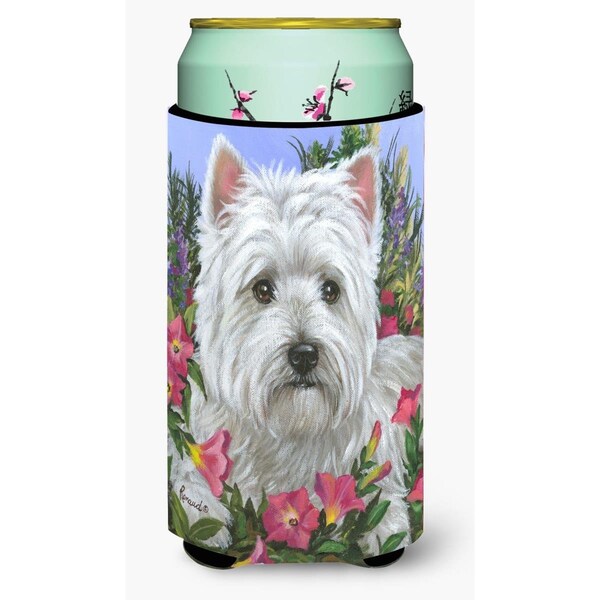 Carolines Treasures 22-24 oz Westie Petunia Tall Boy Hugger - PPP3221TBC