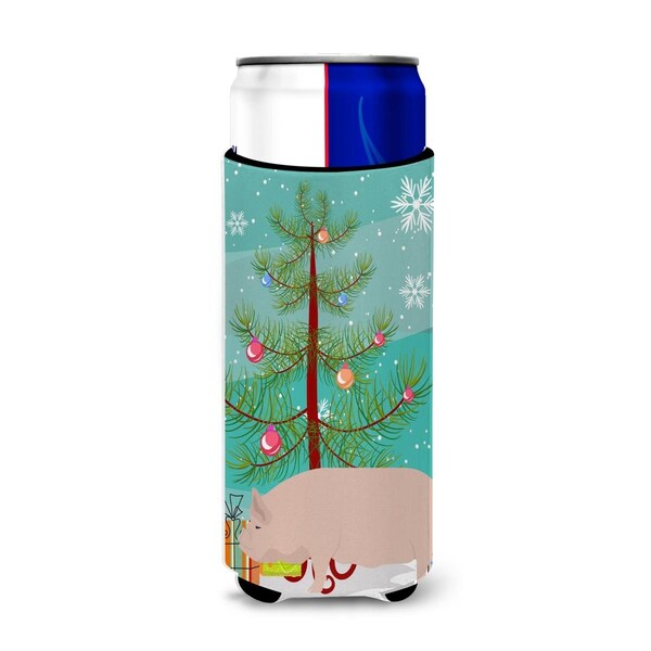 Carolines Treasures Welsh Pig Christmas Michelob Ultra Hugger for Slim Cans - BB9304MUK
