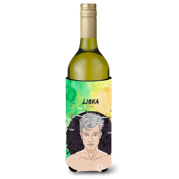 Carolines Treasures Libra Zodiac Sign Wine Bottle Beverge Insulator Hugger - BB7323LITERK