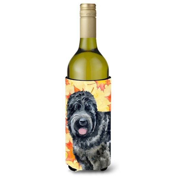 Carolines Treasures Black Russian Terrier Fall Wine Bottle Beverge Insulator Hugger - BB9938LITERK