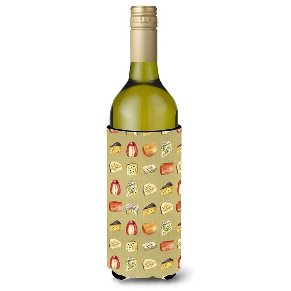 Carolines Treasures Cheeses Wine Bottle Beverge Insulator Hugger - BB5199LITERK