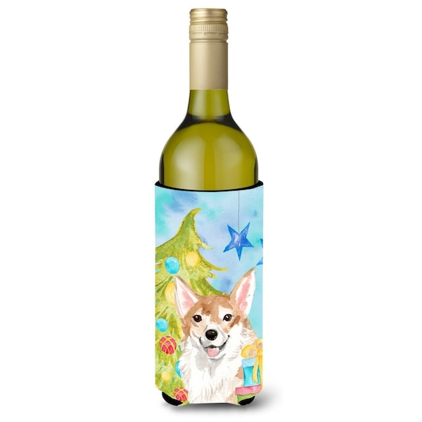 Carolines Treasures Corgi Christmas Wine Bottle Beverge Insulator Hugger - BB9414LITERK