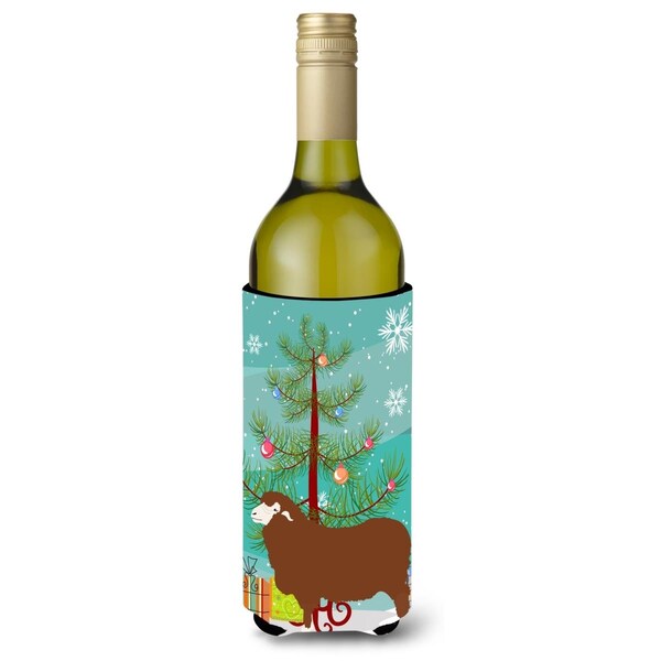 Carolines Treasures Merino Sheep Christmas Wine Bottle Beverge Insulator Hugger - BB9348LITERK