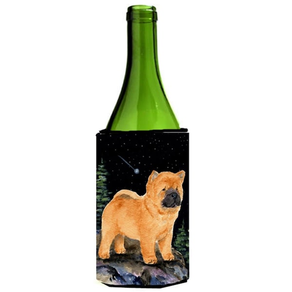 Carolines Treasures Starry Night Chow Chow Wine bottle sleeve Hugger - 24 oz. - SS8488LITERK