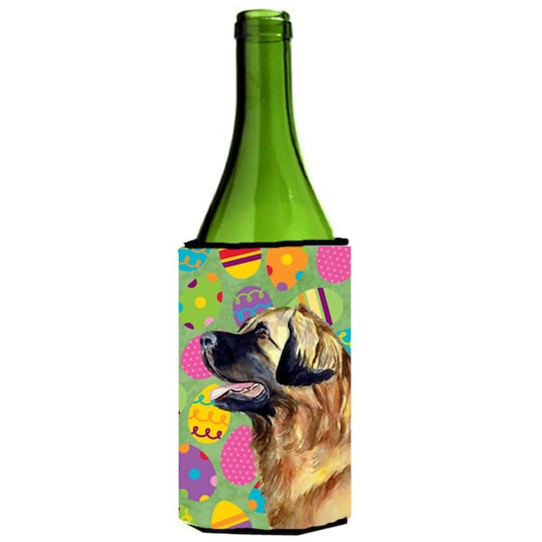 Carolines Treasures Leonberger Easter Eggtravaganza Wine Bottle   Hugger - 24 oz. - LH9438LITERK