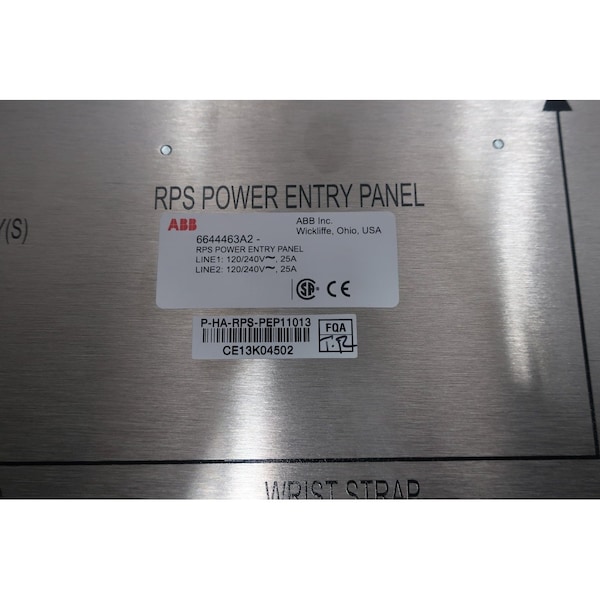 Panel de entrada Abb Rps 120240VAc 25A Módulo de suministro de energía, PHARPSPEP11013 - P-HA-RPS-PEP11013