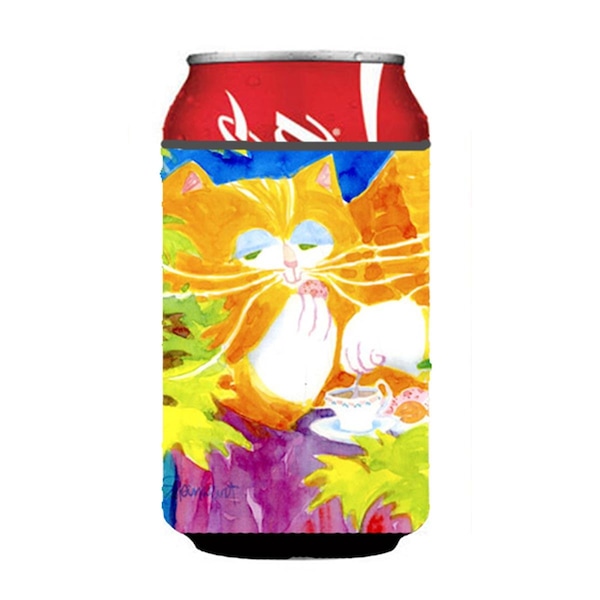Carolines Treasures Cat Tea Time Can Or Bottle  Hugger - 6101CC