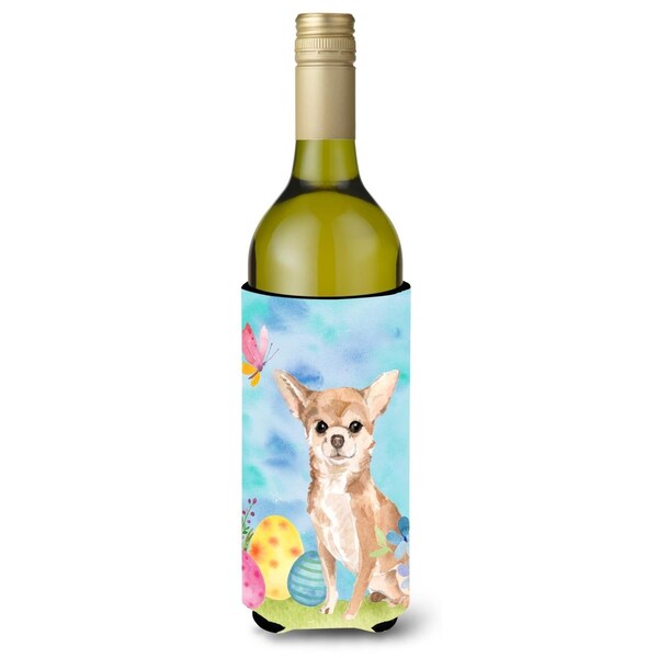 Carolines Treasures Chihuahua Easter Wine Bottle Beverge Insulator Hugger - BB9621LITERK