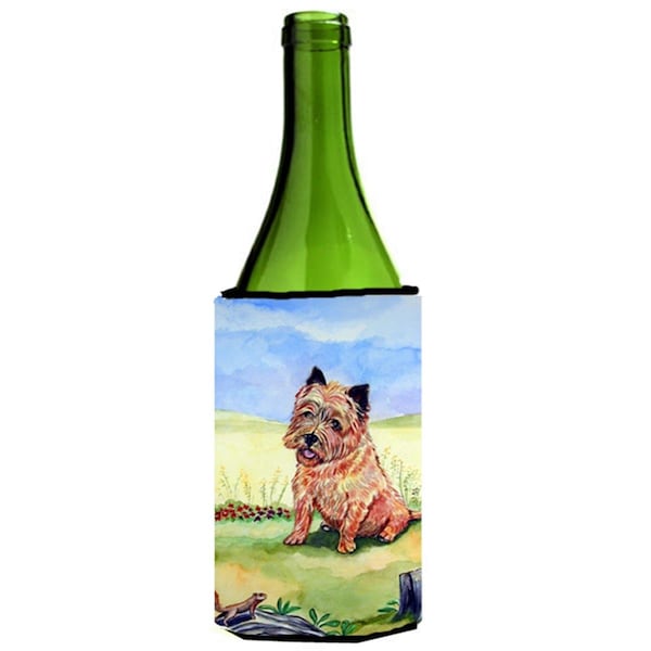Carolines Treasures Cairn Terrier And The Chipmunk Wine bottle sleeve Hugger - 24 oz. - 7017LITERK