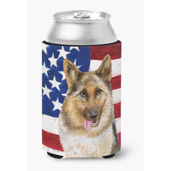Carolines Treasures German Shepherd Patriotic Can or Bottle Hugger - BB9654CC