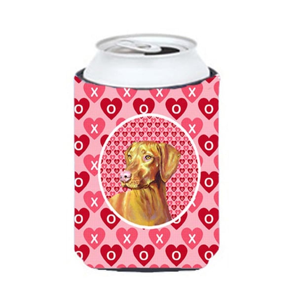 Carolines Treasures Vizsla Valentines Love And Hearts Can Or Bottle  Hugger - 12 oz. - LH9145CC