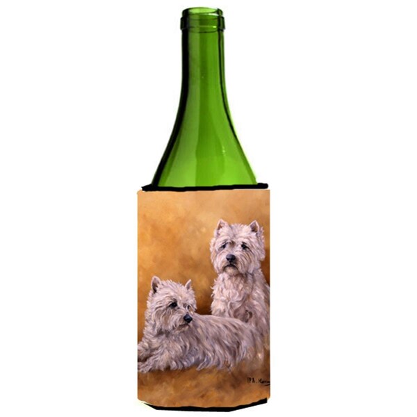 Carolines Treasures Westies by Michael Herring Wine Bottle Can cooler Hugger - HMHE0201LITERK