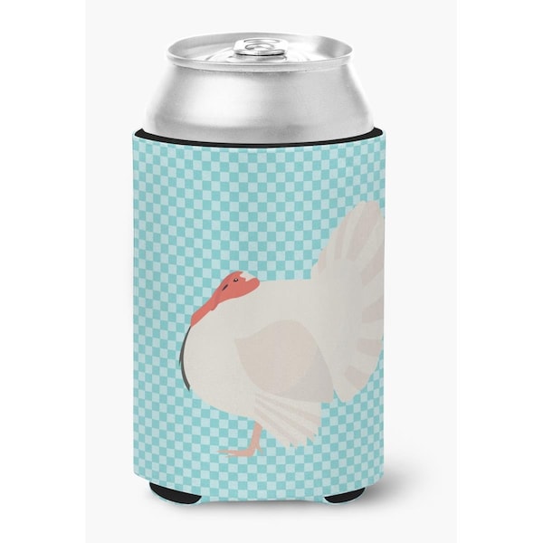 Carolines Treasures White Holland Turkey Blue Check Can or Bottle Hugger - BB8157CC