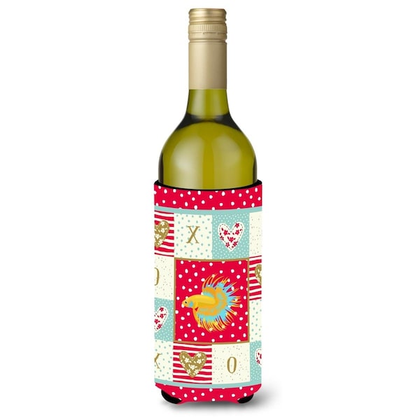 Carolines Treasures Crown Tail Betta Love Wine Bottle Hugger - CK5484LITERK
