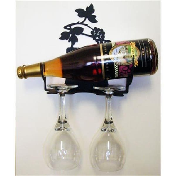 Village Wrought Iron Village Wrought Iron WR-WM-157-XXS Grapevine Wine Rack - Wall Mount Extra Extra Small - WR-WM-157-XXS