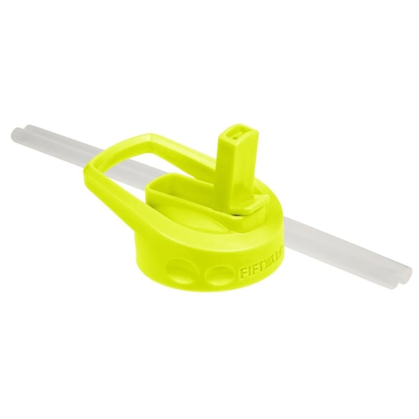 Eat-In Tools Fifty & Fifty Straw Caps, Lime Green - EA3533368