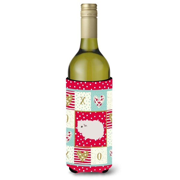Carolines Treasures 24 oz Merino Guinea Pig Love Wine Bottle Hugger - CK5430LITERK