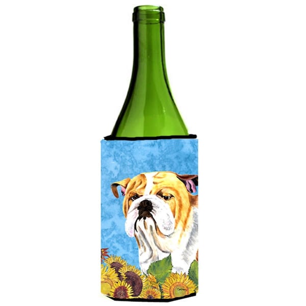 Carolines Treasures Bulldog English Wine bottle sleeve Hugger - 24 oz. - SC9064LITERK