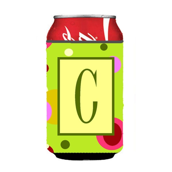 Carolines Treasures Letter C Initial Monogram - Green Can or Bottle  Hugger - CJ1010-CCC
