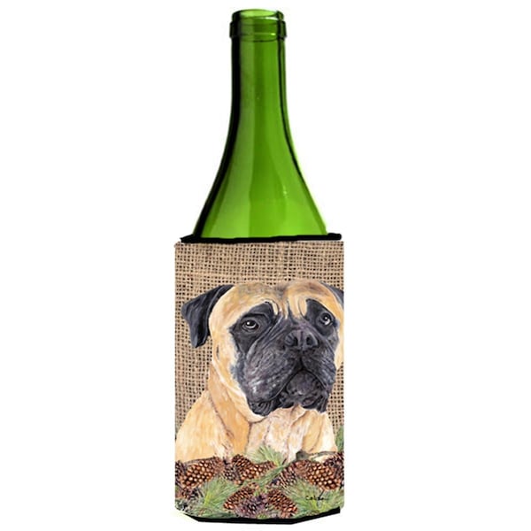 Carolines Treasures Mastiff Wine bottle sleeve Hugger - 24 oz. - SC9037LITERK