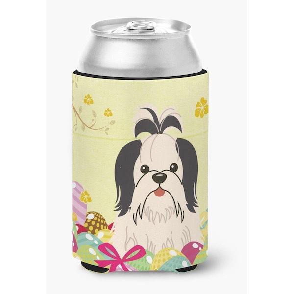 Carolines Treasures Easter Eggs Shih Tzu Black White Can or Bottle Hugger - BB6088CC