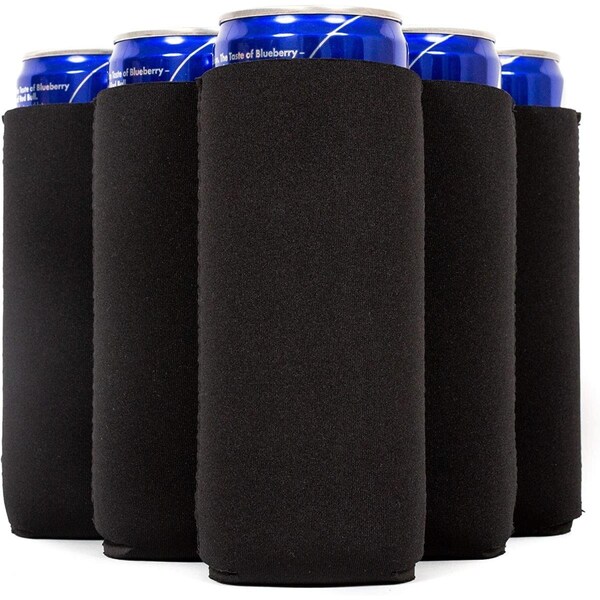 Logo Chair Plain Black Slim Coozie - 001-782-BLK