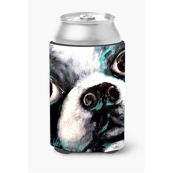 Carolines Treasures Boston Terrier Jake Pretty Please Can or Bottle Hugger - MW1239CC