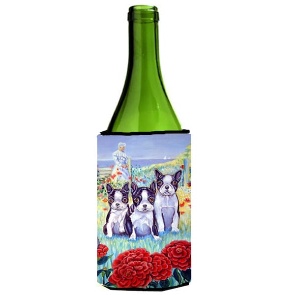 Carolines Treasures Boston Terrier Trio Wine Bottle   Hugger - 24 oz. - 7005LITERK