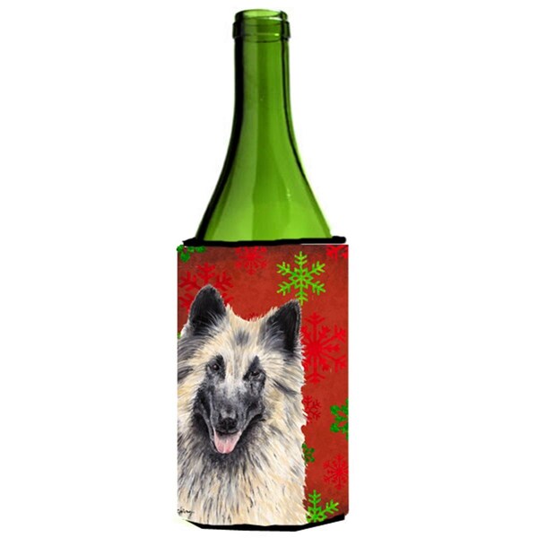 Carolines Treasures Belgian Tervuren Snowflakes Holiday Christmas Wine Bottle  Hugger - 24 oz. - SC9432LITERK