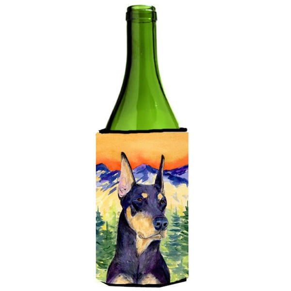Carolines Treasures Doberman Wine bottle sleeve Hugger - SS8658LITERK