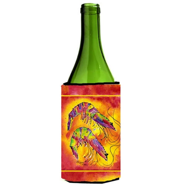 Carolines Treasures Shrimp Wine bottle sleeve Hugger - 8378LITERK