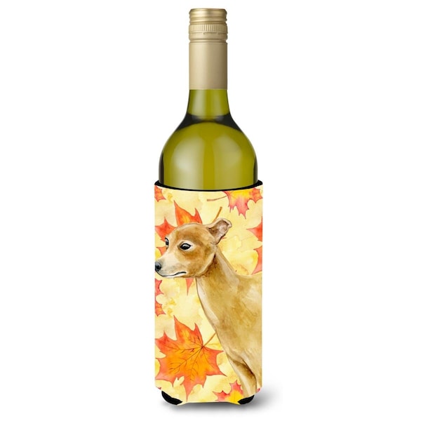 Carolines Treasures Italian Greyhound Fall Wine Bottle Beverge Insulator Hugger - BB9959LITERK