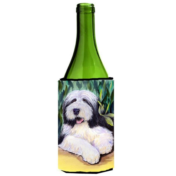 Carolines Treasures Bearded Collie Wine Bottle   Hugger - SS1038LITERK