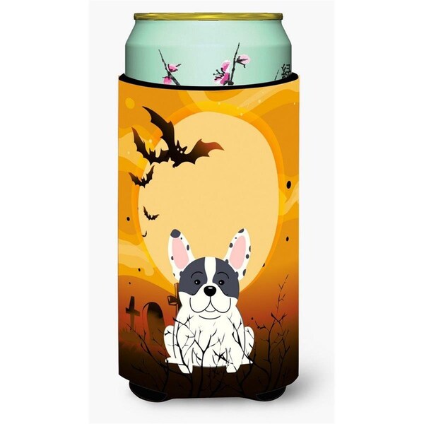 Carolines Treasures Halloween French Bulldog Piebald Tall Boy Beverage Insulator Hugger - BB4277TBC