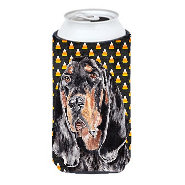 Carolines Treasures Coonhound Halloween Candy Corn Tall Boy bottle sleeve Hugger - SC9525TBC