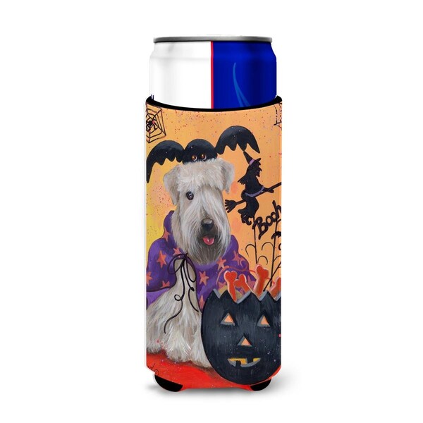 Carolines Treasures 12 oz Wheaten Terrier Halloween Ultra Hugger for Slim Cans - PPP3136MUK