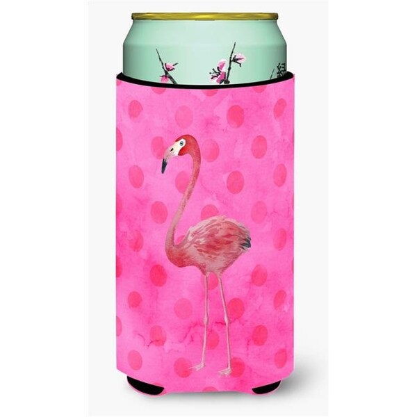 Carolines Treasures Carolines Treasures BB8189TBC Flamingo Pink Polkadot Tall Boy Beverage Insulator Hugger - BB8189TBC