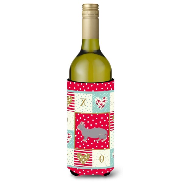 Carolines Treasures 24 oz Dwelf No.1 Cat Love Wine Bottle Hugger - CK5604LITERK