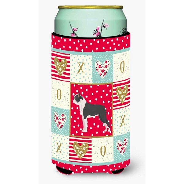 Carolines Treasures 22-24 oz Boston Terrier Love Tall Boy Beverage Hugger - CK5816TBC