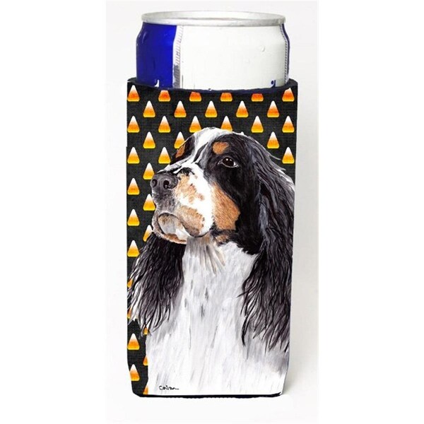 Carolines Treasures Springer Spaniel Candy Corn Halloween Portrait Michelob Ultra s for slim cans - SC9172MUK