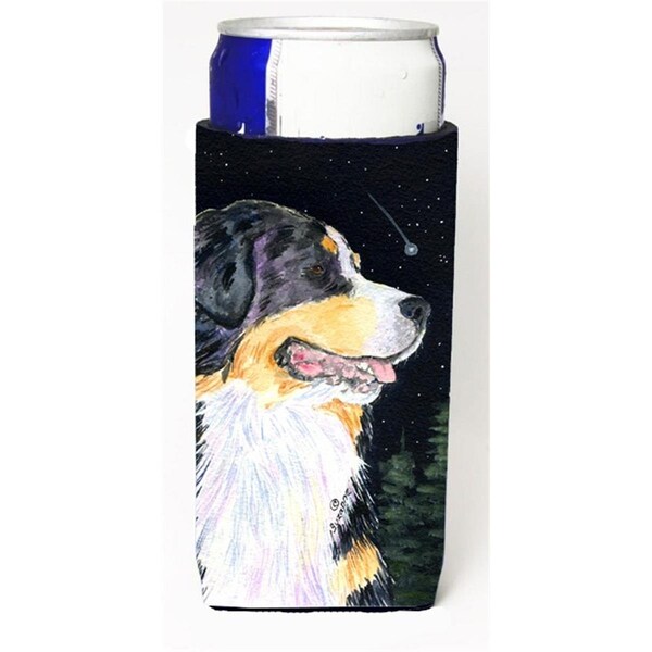 Carolines Treasures Starry Night Bernese Mountain Dog Michelob Ultra bottle sleeves For Slim Cans - 12 oz. - SS8512MUK