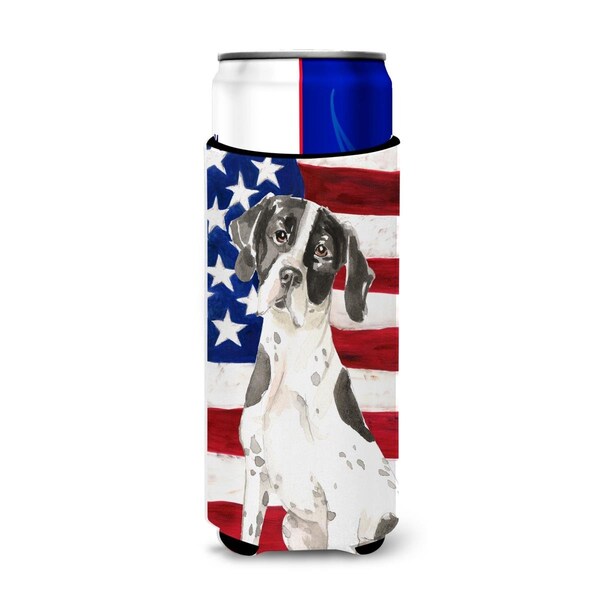 Carolines Treasures Patriotic USA English Pointer Michelob Ultra Hugger for Slim Cans - CK1732MUK