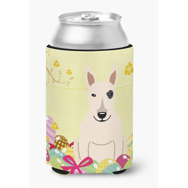 Carolines Treasures Easter Eggs Bull Terrier White Can or Bottle Hugger - BB6138CC