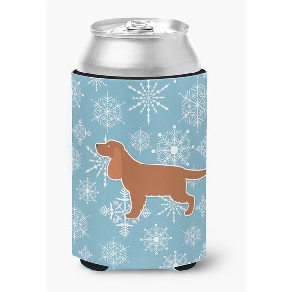 Carolines Treasures Winter Snowflake English Cocker Spaniel Can or Bottle Hugger - BB3512CC