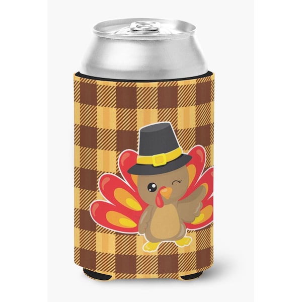 Carolines Treasures Thanksgiving Turkey Wink Can or Bottle Hugger - BB7114CC